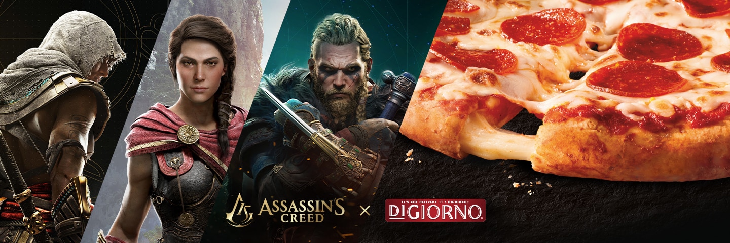 Assassin's Creed y pizza congelada DiGiorno®